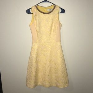 Textured Tea Length Dress